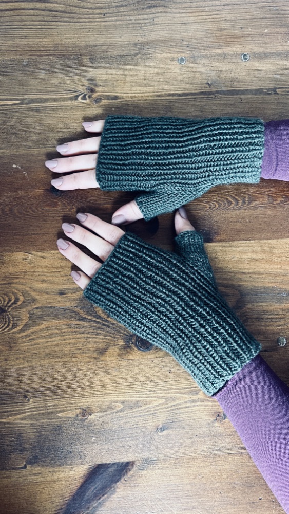 Manicotti In Maglia Accentata Con Bottoni Wrapables – Scalda Mani Senza Dita, Morbidi In Acrilico E Lana, Lunghi Sull'Avambraccio, Caldi E Alla Moda, Vari Colori